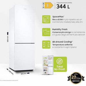 Frigorifero Samsung RB33B610EWW combinato Space Max